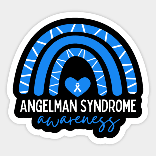 I Wear Blue Angelman Syndrome Awareness Sticker